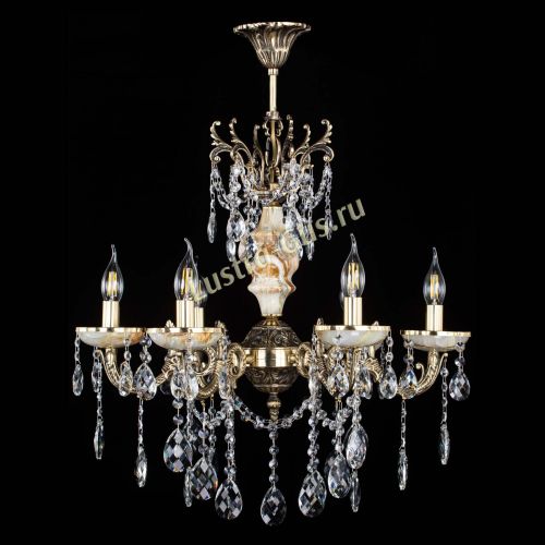 Люстра бронзовая Оникс №6/2 баден в Новокузнецке Гусь Хрустальный