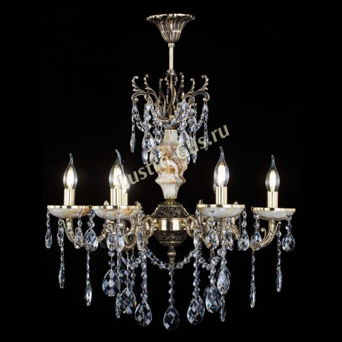 Люстра бронзовая Оникс №6/2 баден в Новокузнецке Гусь Хрустальный