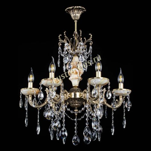 Люстра бронзовая Оникс №6/2 баден в Новокузнецке Гусь Хрустальный