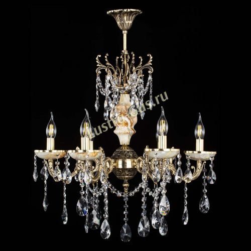 Люстра бронзовая Оникс №6/2 лучик в Новокузнецке Гусь Хрустальный