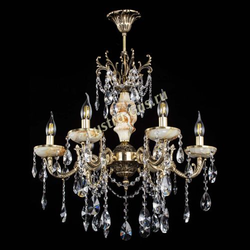 Люстра бронзовая Оникс №6/2 лучик в Новокузнецке Гусь Хрустальный