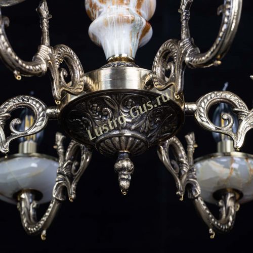 Люстра бронзовая Оникс №6/2 баден в Новокузнецке Гусь Хрустальный