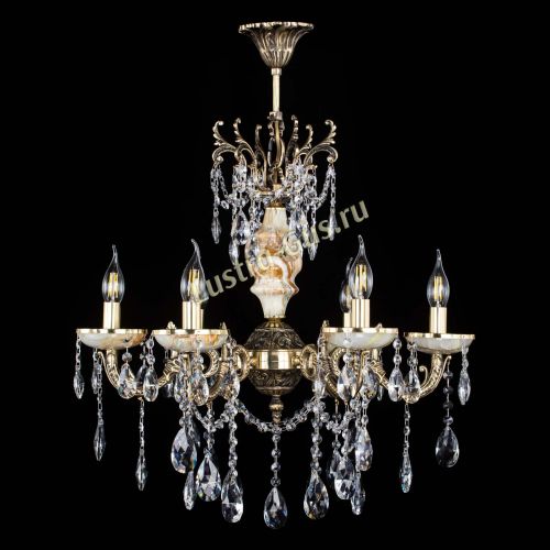 Люстра бронзовая Оникс №6/2 журавлик в Новокузнецке Гусь Хрустальный