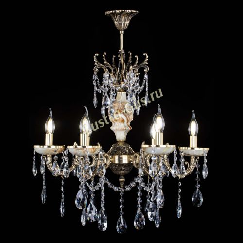 Люстра бронзовая Оникс №6/2 журавлик в Новокузнецке Гусь Хрустальный