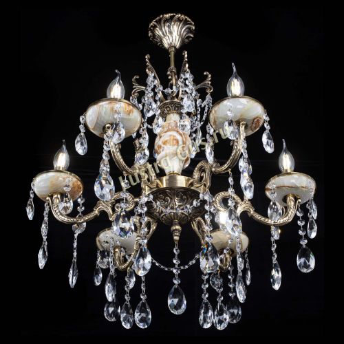 Люстра бронзовая Оникс №6/2 журавлик в Новокузнецке Гусь Хрустальный