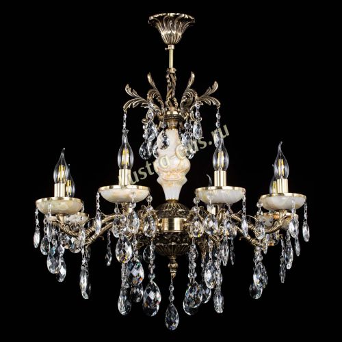 Люстра бронзовая Оникс №8/1 баден в Новокузнецке Гусь Хрустальный