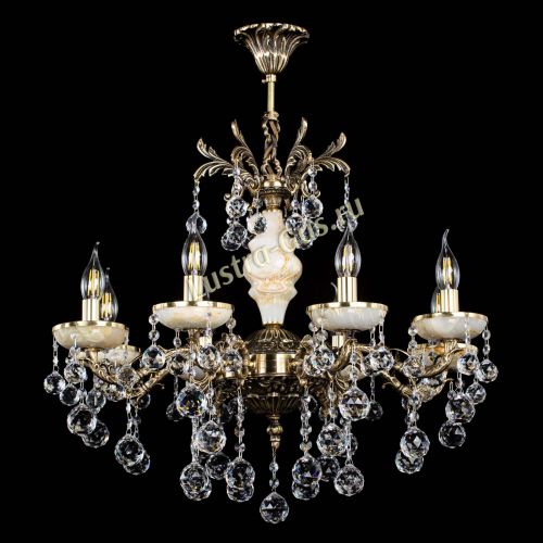 Люстра бронзовая Оникс №8/1 шар в Новокузнецке Гусь Хрустальный