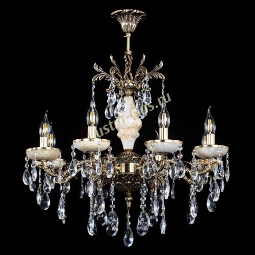 Люстра бронзовая Оникс №8/1 журавлик в Новокузнецке Гусь Хрустальный