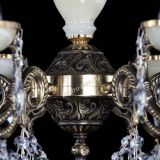 Люстра бронзовая Оникс белый №6/1 журавлик в Новокузнецке Люстра бронзовая Оникс белый №6/1 журавлик в Новокузнецке