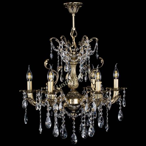 Люстра бронзовая Селена №6/2 лучик в Новокузнецке Гусь Хрустальный