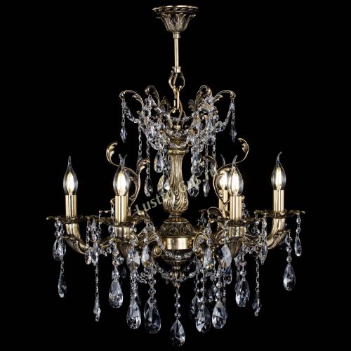 Люстра бронзовая Селена №6/2 лучик в Новокузнецке Гусь Хрустальный