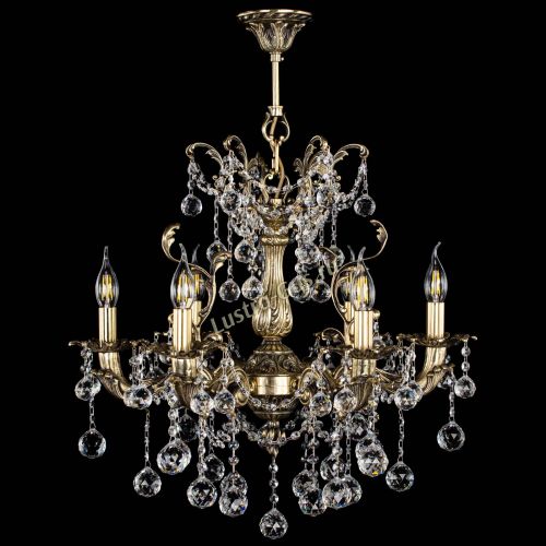 Люстра бронзовая Селена №6/2 шар в Новокузнецке Гусь Хрустальный