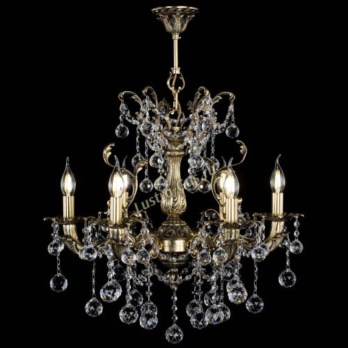 Люстра бронзовая Селена №6/2 шар в Новокузнецке Гусь Хрустальный