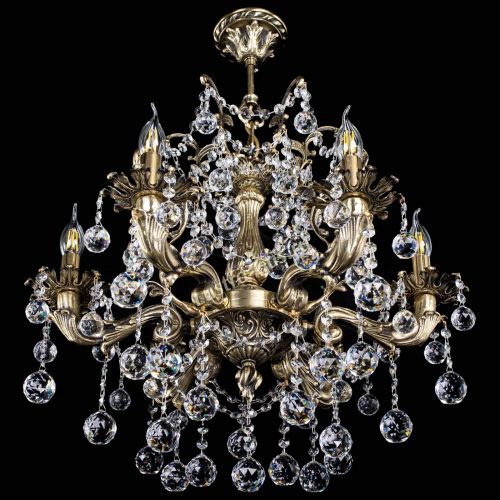 Люстра бронзовая Селена №6/2 шар в Новокузнецке Гусь Хрустальный