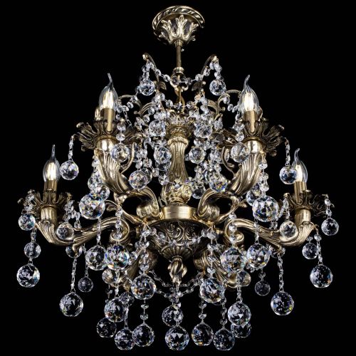 Люстра бронзовая Селена №6/2 шар в Новокузнецке Гусь Хрустальный