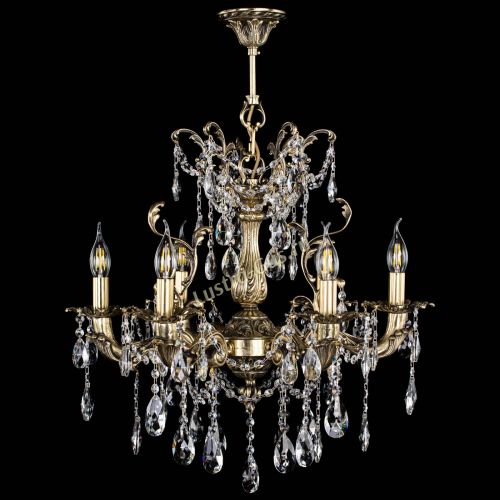 Люстра бронзовая Селена №6/2 журавлик в Новокузнецке Гусь Хрустальный