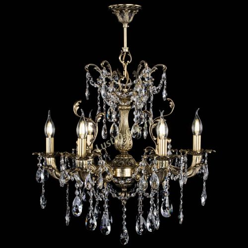 Люстра бронзовая Селена №6/2 журавлик в Новокузнецке Гусь Хрустальный