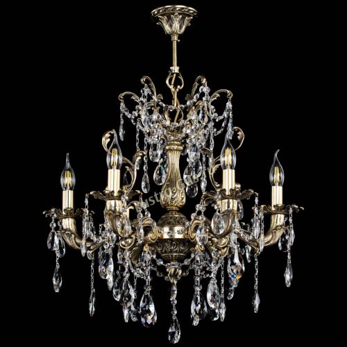 Люстра бронзовая Селена №6/2 журавлик в Новокузнецке Гусь Хрустальный