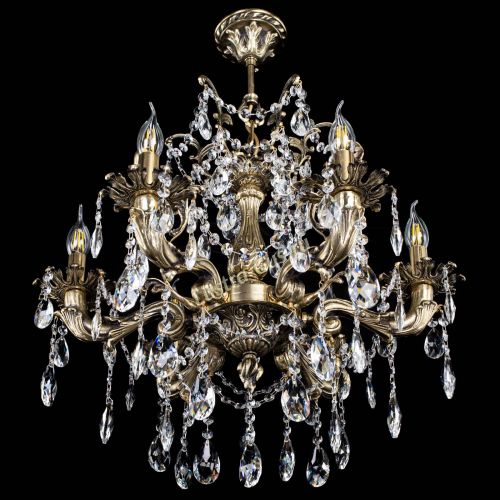 Люстра бронзовая Селена №6/2 журавлик в Новокузнецке Гусь Хрустальный