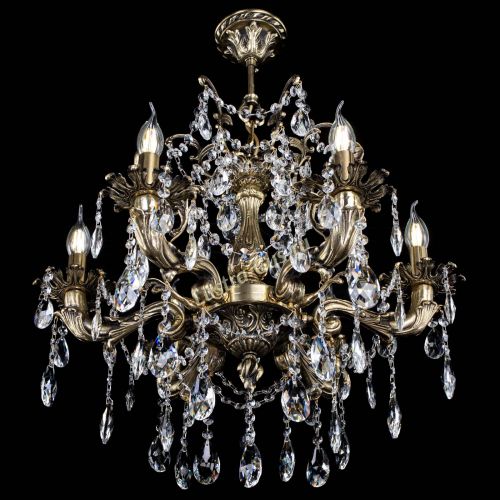 Люстра бронзовая Селена №6/2 журавлик в Новокузнецке Гусь Хрустальный