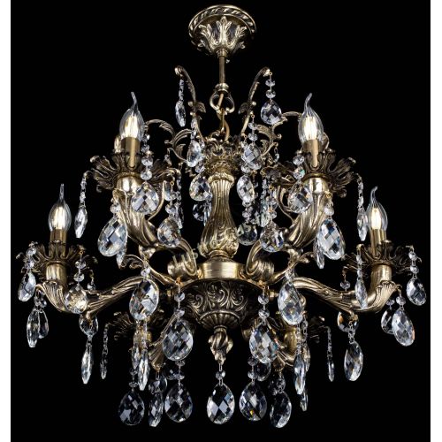 Люстра бронзовая Селена №6 баден в Новокузнецке Гусь Хрустальный