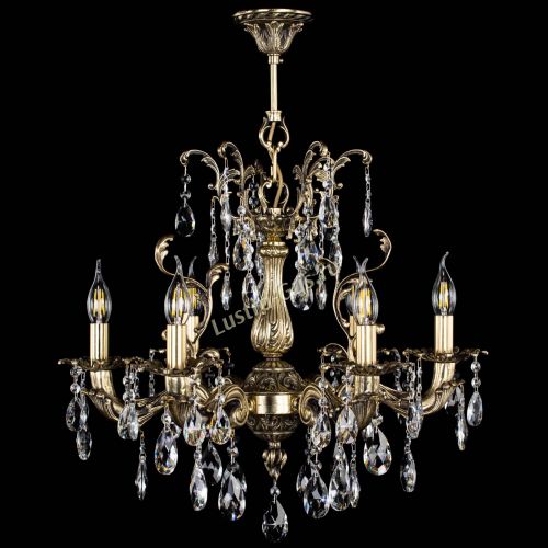 Люстра бронзовая Селена №6 журавлик в Новокузнецке Гусь Хрустальный