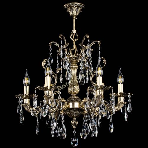 Люстра бронзовая Селена №6 журавлик в Новокузнецке Гусь Хрустальный