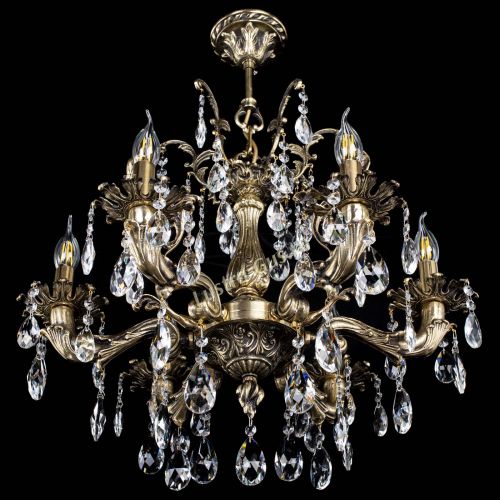 Люстра бронзовая Селена №6 журавлик в Новокузнецке Гусь Хрустальный