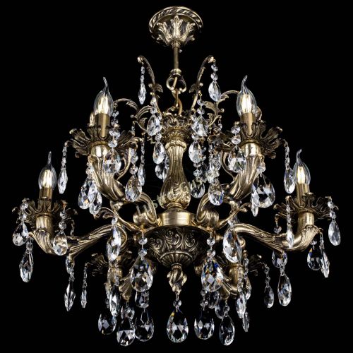 Люстра бронзовая Селена №6 журавлик в Новокузнецке Гусь Хрустальный