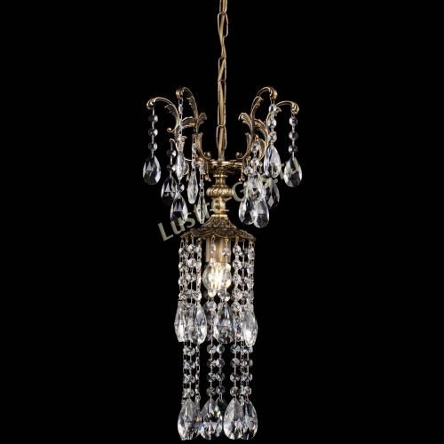 Люстра бронзовая София №3 журавлик в Новокузнецке Гусь Хрустальный