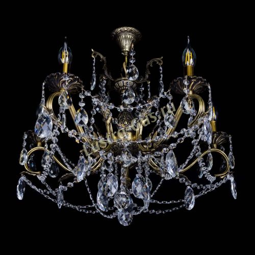 Бронзовая люстра Валери №5 баден в Новокузнецке Гусь Хрустальный