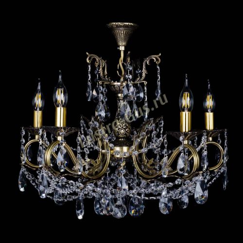 Бронзовая люстра Валери №5 лучик в Новокузнецке Гусь Хрустальный