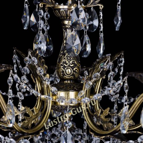 Бронзовая люстра Валери №5 лучик в Новокузнецке Гусь Хрустальный