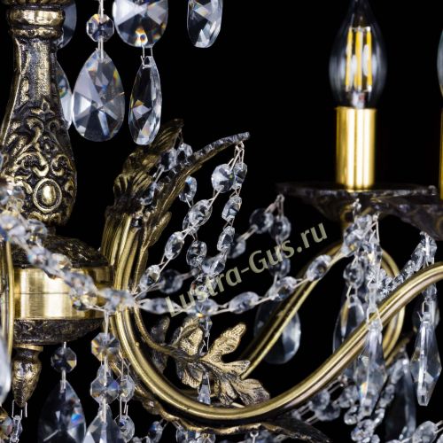 Бронзовая люстра Валери №5 лучик в Новокузнецке Гусь Хрустальный