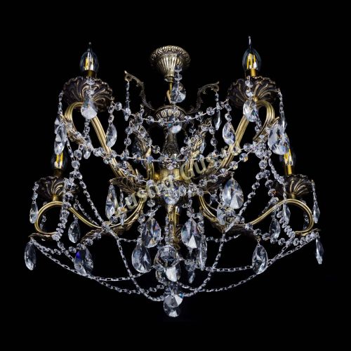 Бронзовая люстра Валери №5 лучик в Новокузнецке Гусь Хрустальный