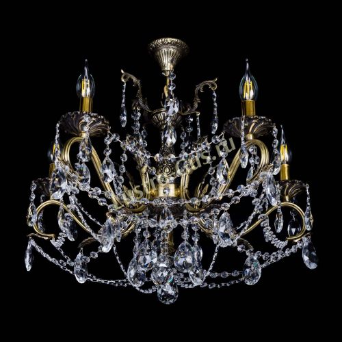 Бронзовая люстра Валери №5 журавлик в Новокузнецке Гусь Хрустальный