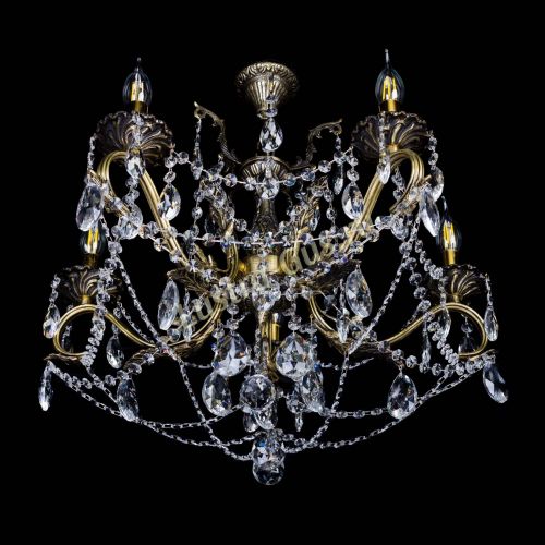 Бронзовая люстра Валери №5 журавлик в Новокузнецке Гусь Хрустальный