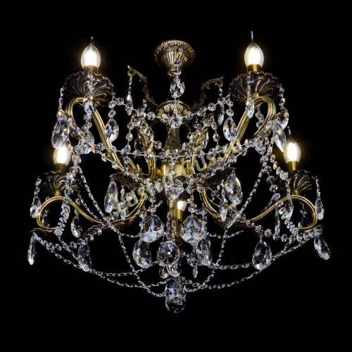 Бронзовая люстра Валери №5 журавлик в Новокузнецке Гусь Хрустальный