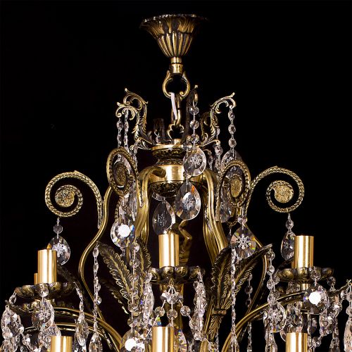 Люстра бронзовая Афина №2 в Новокузнецке Гусь Хрустальный