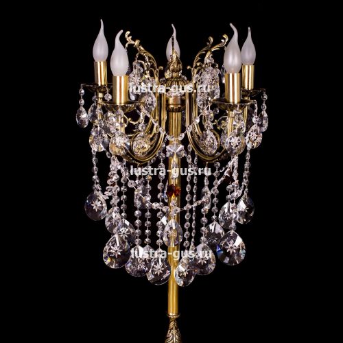 Бронзовый торшер Матильда №2 в Новокузнецке Гусь Хрустальный