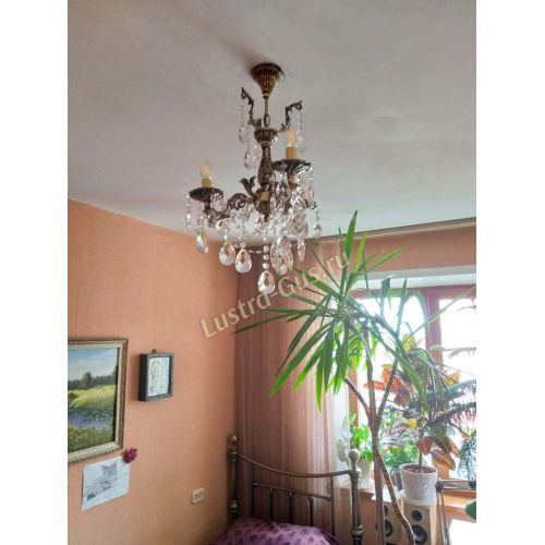 Люстра бронзовая Мелания №3 в Новокузнецке Гусь Хрустальный