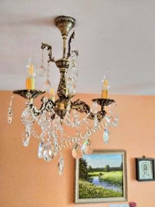 Люстра бронзовая Мелания №3 в Новокузнецке отзыв и фото покупателя