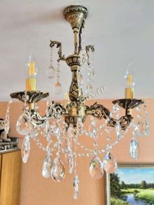 Люстра бронзовая Мелания №3 в Новокузнецке отзыв и фото покупателя