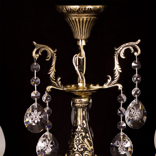 Люстра бронзовая Мелания №3 в Новокузнецке Гусь Хрустальный