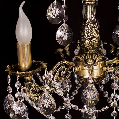 Люстра бронзовая Мелания №3 в Новокузнецке Гусь Хрустальный