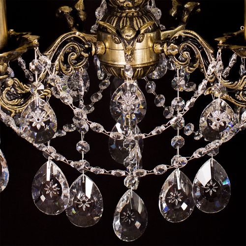 Люстра бронзовая Мелания №3 в Новокузнецке Гусь Хрустальный