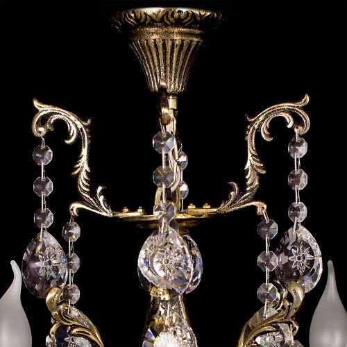 Люстра бронзовая Мелания №4 в Новокузнецке Гусь Хрустальный