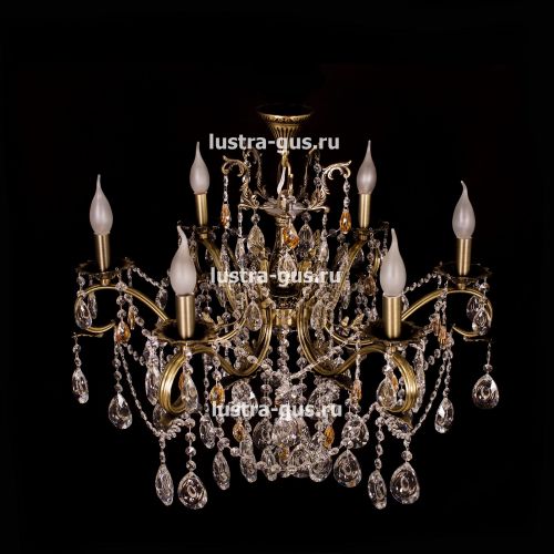 Люстра бронзовая Мелания №6/2 в Новокузнецке Гусь Хрустальный