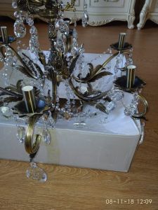 Люстра бронзовая Мелания №6/2 в Новокузнецке отзыв и фото покупателя