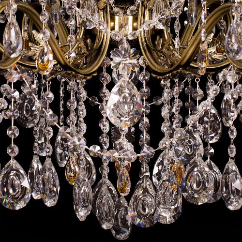 Люстра бронзовая Мелания №6/2 в Новокузнецке Гусь Хрустальный